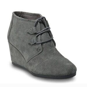 TOMS Forged Iron Grey Suede Women’s Kala Bootie - Women’s Size 6